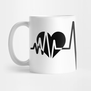 Paw Heartbeat T-Shirt Ladies Mug